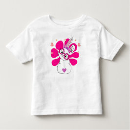イースターバニーかわいらしウサギかわいい トドラーTシャツ
