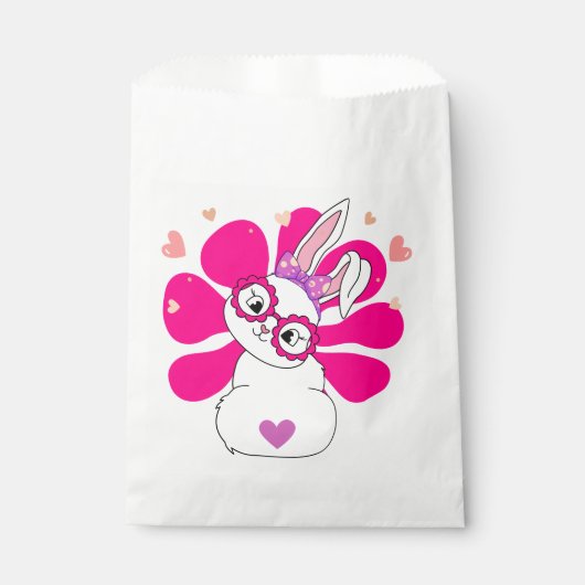 イースターバニーかわいらしウサギかわいい フェイバーバッグ (正面)