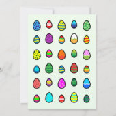 イースターバニーがイースターエッグを集める 招待状 (裏面)