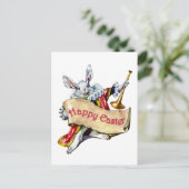 イースターバニーがハッピーイースター挨拶を延長 シーズンポストカード (スタンド正面)