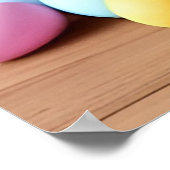 イースターバニーがバスケットに座る ポスター (角)