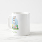 イースターバニーとうさぎの雛 コーヒーマグカップ (正面左)