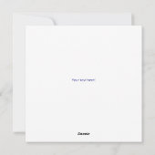 イースターバニーとイースターエッグ シーズンカード (裏面)