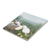 イースターバニーとイースターエッグ タイル (側面)