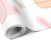 イースターバニーとイースターエッグ ラッピングペーパー (ロールコーナー)