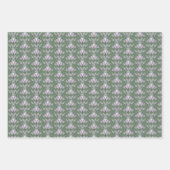 イースターバニーとエッグフィリグリーデザイン ラッピングペーパーシート (正面3)