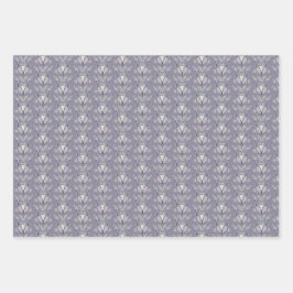 イースターバニーとエッグフィリグリーデザイン ラッピングペーパーシート