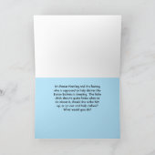 イースターバニーとシックのカード サンキューカード (内部)