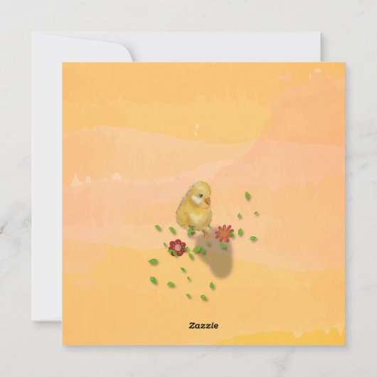 イースターバニーとシックブラックイエロー シーズンカード (裏面)