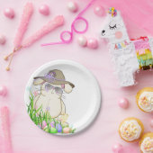 イースターバニーとシック ペーパープレート (パーティー)