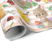 イースターバニーとチックス ラッピングペーパー (ロールコーナー)