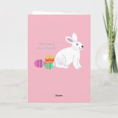 イースターバニーとチョコレートの卵 シーズンカード (裏面)