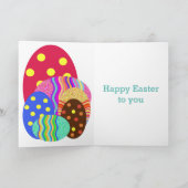 イースターバニーとチョコレートの卵 シーズンカード (内部)