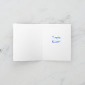 イースターバニーとバスケットホリデーカード シーズンカード (内部)