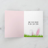 イースターバニーとピンクバタフライ シーズンカード (内部)