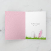 イースターバニーとピンクバタフライ シーズンカード (内部)