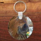 イースターバニーとブラウンの馬 キーホルダー (正面)