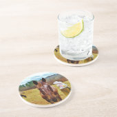 イースターバニーとブラウンの馬 コースター (側面)