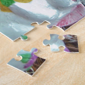 イースターバニーとブラウンの馬 ジグソーパズル (側面)