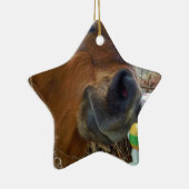 イースターバニーとブラウンの馬 セラミックオーナメント (右)