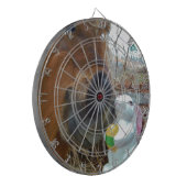 イースターバニーとブラウンの馬 ダーツボード (正面左)