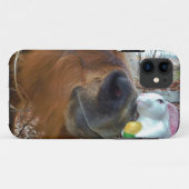 イースターバニーとブラウンの馬 Case-Mate iPhoneケース (裏面(横))