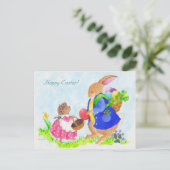 イースターバニーとヘディ・ハリネズミ シーズンポストカード (スタンド正面)