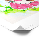 イースターバニーとヘディ・ハリネズミ ポスター (角)