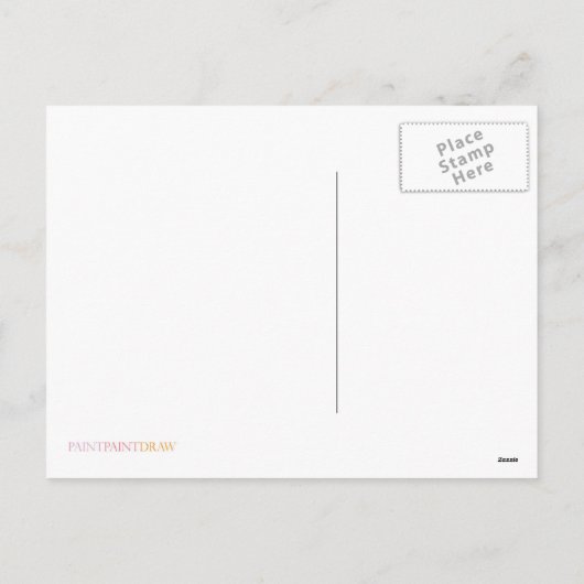 イースターバニーとミツバチ シーズンポストカード (裏面)