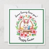 イースターバニーと卵のかご シーズンカード (正面)