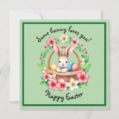 イースターバニーと卵のかご シーズンカード (正面)