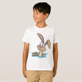 イースターバニーと卵のかご Tシャツ (正面フル)