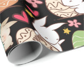 イースターバニーと卵のシームレスなパターン ラッピングペーパー (ロールコーナー)