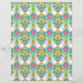 イースターバニーと卵のスクラップブック紙