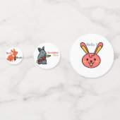 イースターバニーと卵のテーブルコンフェッティ コンフェッティ (正面)