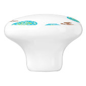 イースターバニーと卵の白 セラミックノブ (側面)