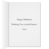 イースターバニーと卵グリーティングカード (内側 (右))