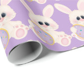 イースターバニーと卵パターンの包装紙 ラッピングペーパー (ロールコーナー)