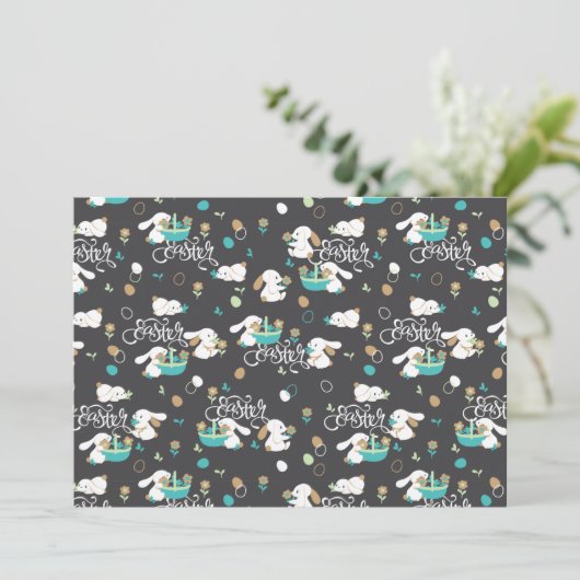 イースターバニーと卵狩りパターン真夜中 招待状 (スタンド正面)