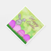 イースターバニーと卵 スタンダードランチョンナプキン (角)