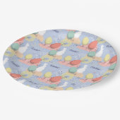 イースターバニーと卵 ペーパープレート (アングル)