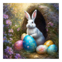 イースターバニーと卵
