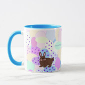 イースターバニーと卵 マグカップ (左)