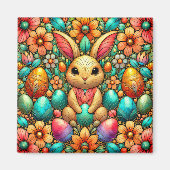 ~イースターバニーと卵~ マグネット (正面)