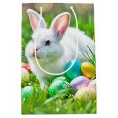 イースターバニーと卵 ミディアムペーパーバッグ (正面)