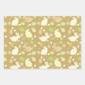 イースターバニーと卵 ラッピングペーパーシート (正面3)