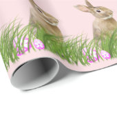 イースターバニーと卵 ラッピングペーパー (ロールコーナー)