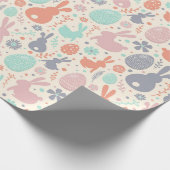 イースターバニーと卵 ラッピングペーパー (角)