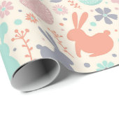 イースターバニーと卵 ラッピングペーパー (ロールコーナー)