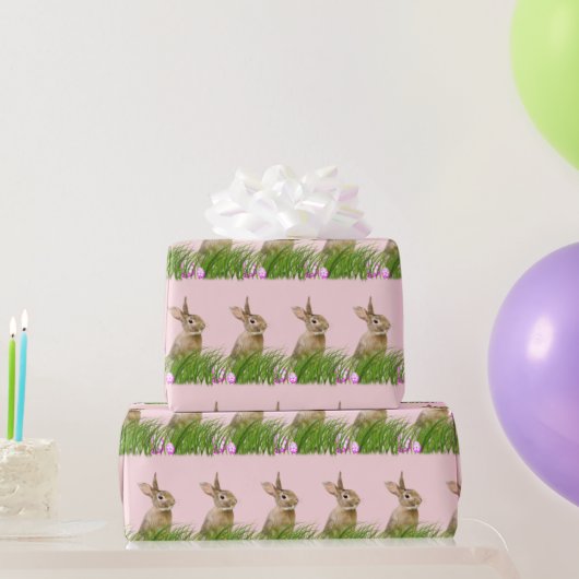 イースターバニーと卵 ラッピングペーパー (パーティーギフト)